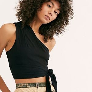 NWT Free People Carmen Off-the-Shoulder Crop Top